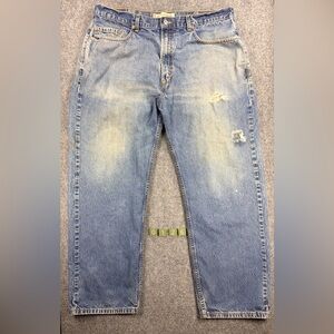 Levi’s 569 Men’s Loose Straight Fit Medium Wash Denim Jeans Size 38x32